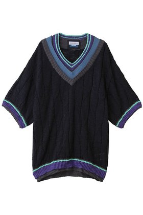 【メゾンスペシャル/MAISON SPECIAL】の【UNISEX】Vネックマルチレイヤード S/SニットTEE 大人の最旬トレンドファッション＆コーディネート founy(ファウニー) ファッション Fashion レディースファッション Fashion for Women トップス・カットソー Cut & Sew Tops ニット Knit Tops & Sweaters カジュアルプルオーバー・ニットトップス Pullovers & Knit Tops / Casual Pullovers Vネックトップス V-Neck Tops / V-Cut Neckline Shirts ユニセックス Unisex, Genderless 夏 Summer 新作・新入荷 New Arrivals / New In 春 Spring S/S・春夏 SS, Spring/Summer, Warm Season |ID:prp329100004963305