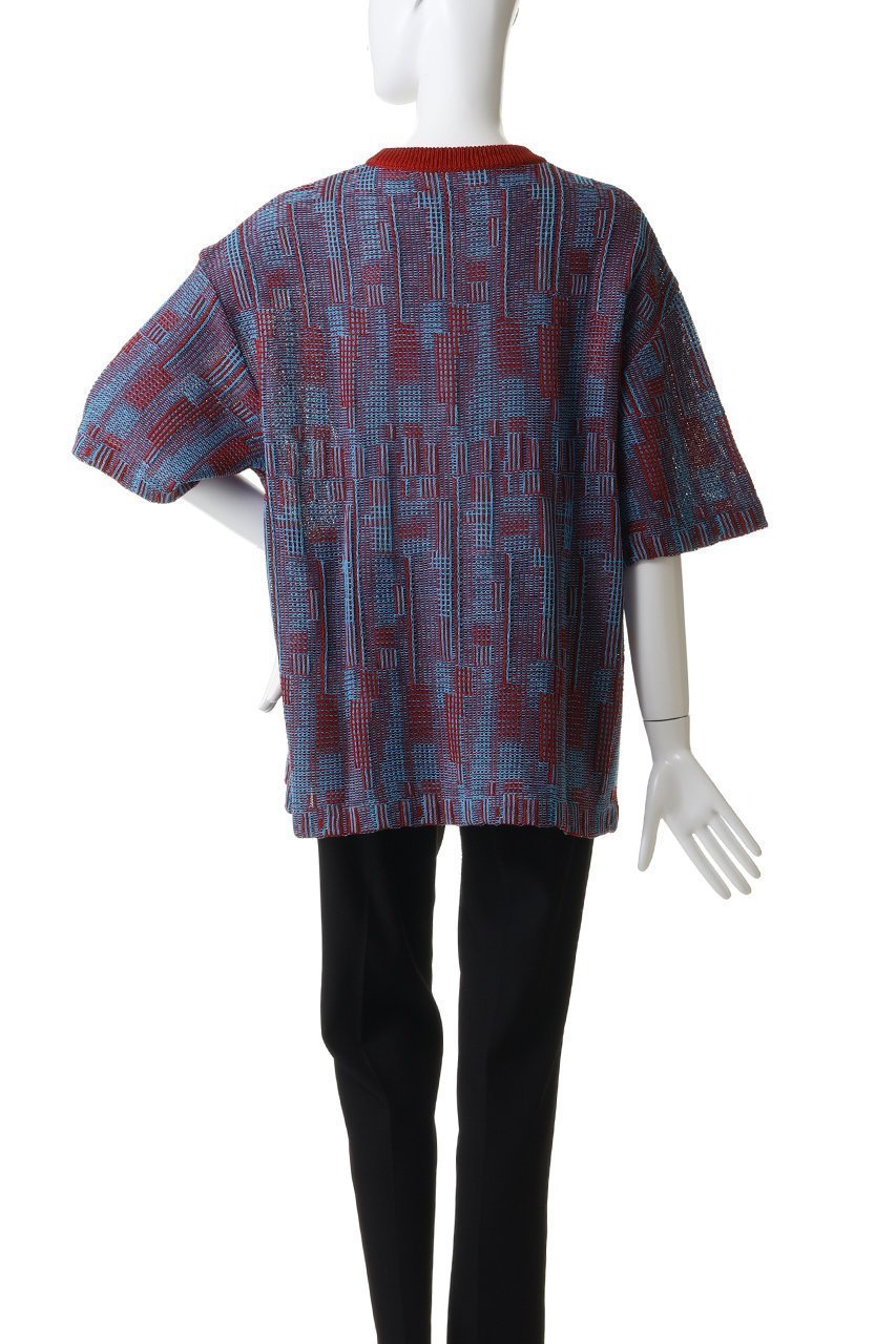 【メゾンスペシャル/MAISON SPECIAL】の【UNISEX】ジオメトリックJQD S/S クルーネックニットTEE 人気、トレンドファッション・服の通販 founy(ファニー) 　ファッション　Fashion　レディースファッション　Fashion for Women　トップス・カットソー　Cut & Sew Tops　ニット　Knit Tops & Sweaters　カジュアルプルオーバー・ニットトップス　Pullovers & Knit Tops / Casual Pullovers　ユニセックス　Unisex, Genderless　ジャカード／ジャガード　Jacquard, Woven Pattern　パターン　Pattern, Design Print　ランダム　Random, Irregular　夏　Summer　新作・新入荷　New Arrivals / New In　S/S・春夏　SS, Spring/Summer, Warm Season　other-4|ID: prp329100004963306 ipo3291000000037233762