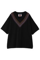 【メゾンスペシャル/MAISON SPECIAL】の【UNISEX】Vネック チルデンニットTEE BLK(ブラック)|ID: prp329100004963307 ipo3291000000037233765