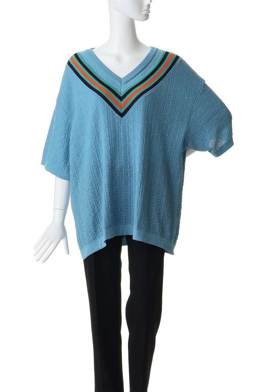 【メゾンスペシャル/MAISON SPECIAL】の【UNISEX】Vネック チルデンニットTEE 人気、トレンドファッション・服の通販 founy(ファニー) 　ファッション　Fashion　レディースファッション　Fashion for Women　トップス・カットソー　Cut & Sew Tops　ニット　Knit Tops & Sweaters　カジュアルプルオーバー・ニットトップス　Pullovers & Knit Tops / Casual Pullovers　Vネックトップス　V-Neck Tops / V-Cut Neckline Shirts　ユニセックス　Unisex, Genderless　夏　Summer　新作・新入荷　New Arrivals / New In　春　Spring　S/S・春夏　SS, Spring/Summer, Warm Season　other-2|ID: prp329100004963307 ipo3291000000037233767