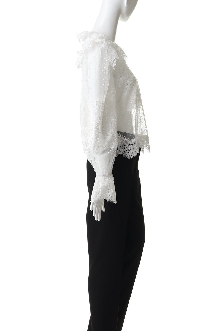 【サードマガジン/THIRD MAGAZINE】の【CHOKLATE】スタンドレースブラウス 人気、トレンドファッション・服の通販 founy(ファニー) 　ファッション　Fashion　レディースファッション　Fashion for Women　トップス・カットソー　Cut & Sew Tops　シャツ・ブラウス・オフィスカジュアル　Elegant Blouses & Button-Ups　スリーブ　Sleeve, Long Sleeve / Short Sleeve　バランス　Balance, Style Balance　フランス　France, French　フレア　Flare, Flared　レース　Lace, Lace Fabric　ロング　Long, Long-Length　新作・新入荷　New Arrivals / New In　other-3|ID: prp329100004963308 ipo3291000000037233775