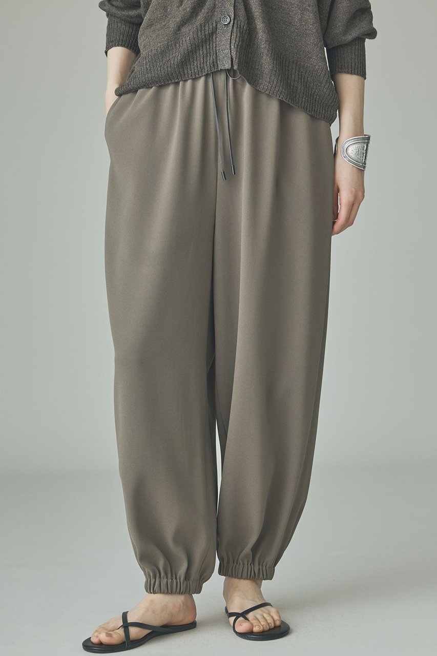 【カレンソロジー/Curensology】のジョーゼットパンツ インテリア・キッズ・メンズ・レディースファッション・服の通販 founy(ファニー) 　ファッション　Fashion　レディースファッション　Fashion for Women　パンツ　Pants & Trousers　サテン　Satin, Glossy Fabric　ジョーゼット　Georgette, Semi-Sheer Fabric　ストレッチ　Stretch, Stretchy Fabric　タンク　Tank Top, Sleeveless Top　ドレープ　Drape, Draping Fabric　リラックス　Relax, Relaxed Fit　エレガント 上品　Elegant　新作・新入荷　New Arrivals / New In　カーキ|ID: prp329100004963311 ipo3291000000037233793