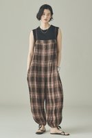 【カレンソロジー/Curensology】の〈C.S.G〉チェックオールインワン 人気、トレンドファッション・服の通販 founy(ファニー) ファッション Fashion レディースファッション Fashion for Women パンツ Pants & Trousers おすすめ Recommended / Our Picks イタリア Italy インナー Innerwear チェック Check, Plaid, Tartan バルーン Balloon, Balloon Silhouette ワッシャー Washer, Crinkled Finish 今季 This Season, Current Season 夏 Summer 新作・新入荷 New Arrivals / New In |ID:prp329100004963312