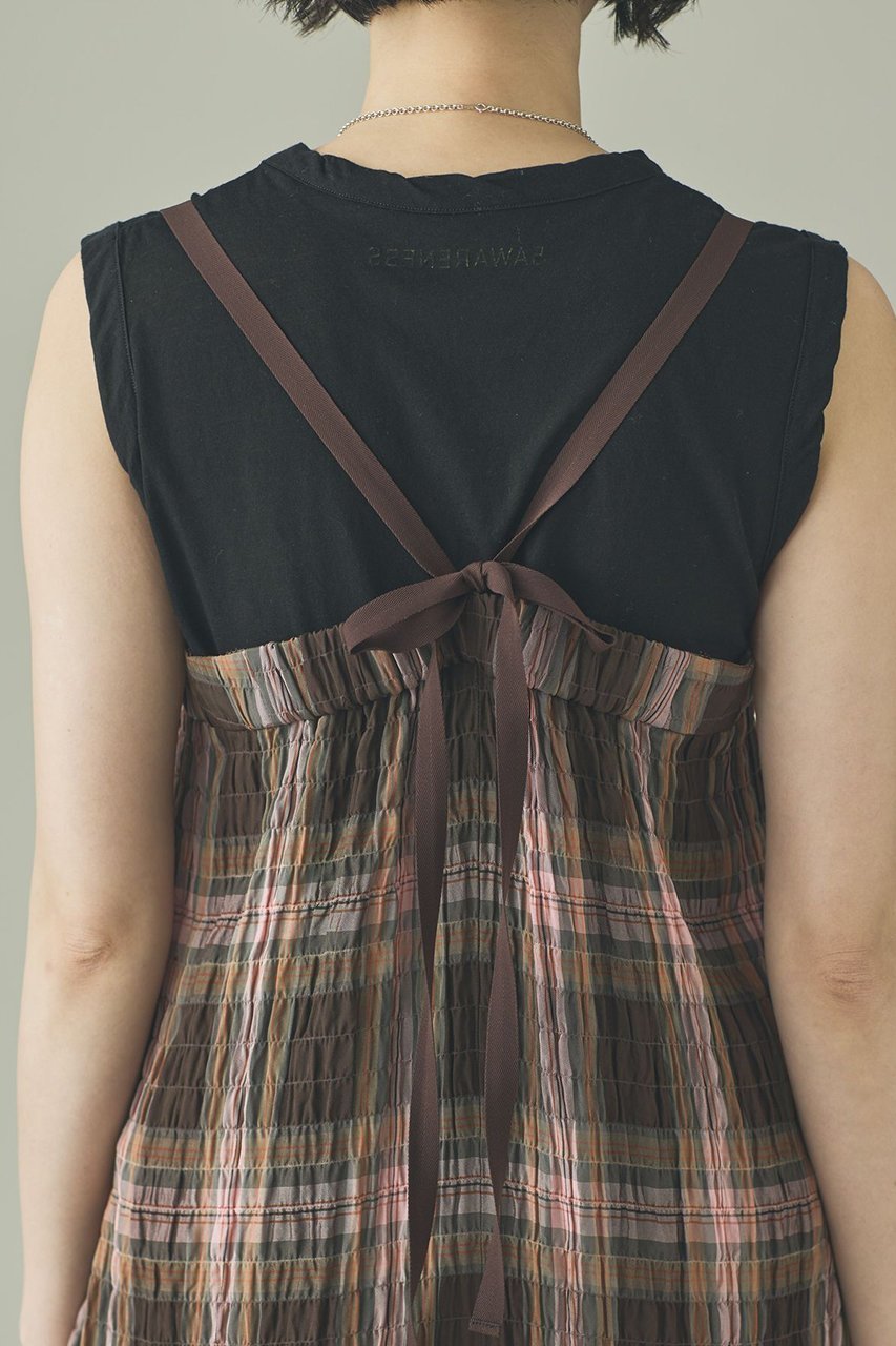 【カレンソロジー/Curensology】の〈C.S.G〉チェックオールインワン 人気、トレンドファッション・服の通販 founy(ファニー) 　ファッション　Fashion　レディースファッション　Fashion for Women　パンツ　Pants & Trousers　おすすめ　Recommended / Our Picks　イタリア　Italy　インナー　Innerwear　チェック　Check, Plaid, Tartan　バルーン　Balloon, Balloon Silhouette　ワッシャー　Washer, Crinkled Finish　今季　This Season, Current Season　夏　Summer　新作・新入荷　New Arrivals / New In　other-7|ID: prp329100004963312 ipo3291000000037233807