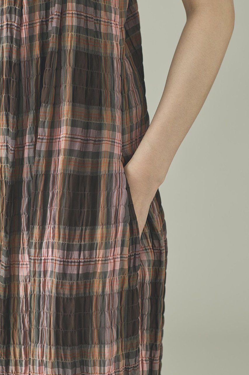 【カレンソロジー/Curensology】の〈C.S.G〉チェックオールインワン 人気、トレンドファッション・服の通販 founy(ファニー) 　ファッション　Fashion　レディースファッション　Fashion for Women　パンツ　Pants & Trousers　おすすめ　Recommended / Our Picks　イタリア　Italy　インナー　Innerwear　チェック　Check, Plaid, Tartan　バルーン　Balloon, Balloon Silhouette　ワッシャー　Washer, Crinkled Finish　今季　This Season, Current Season　夏　Summer　新作・新入荷　New Arrivals / New In　other-8|ID: prp329100004963312 ipo3291000000037233808