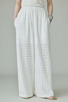 【カレンソロジー/Curensology】のカットエンブロイダリーパンツ 人気、トレンドファッション・服の通販 founy(ファニー) ファッション Fashion レディースファッション Fashion for Women パンツ Pants & Trousers カットソー Cut and Sewn Top シアー Sheer, See-Through シンプル Simple, Minimal ワイド Wide, Wide Fit エレガント 上品 Elegant 新作・新入荷 New Arrivals / New In |ID:prp329100004963315