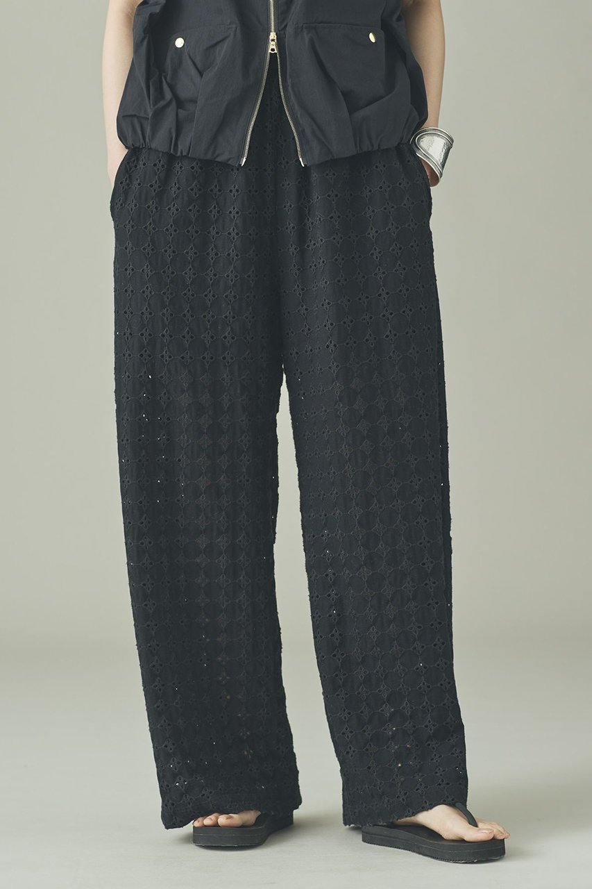 【カレンソロジー/Curensology】のカットエンブロイダリーパンツ 人気、トレンドファッション・服の通販 founy(ファニー) 　ファッション　Fashion　レディースファッション　Fashion for Women　パンツ　Pants & Trousers　カットソー　Cut and Sewn Top　シアー　Sheer, See-Through　シンプル　Simple, Minimal　ワイド　Wide, Wide Fit　エレガント 上品　Elegant　新作・新入荷　New Arrivals / New In　other-2|ID: prp329100004963315 ipo3291000000037233830