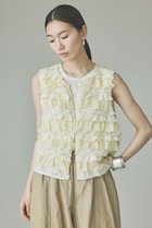 【カレンソロジー/Curensology】のミルフィーユノースリーブブラウス クリーム|ID: prp329100004963316 ipo3291000000037233838