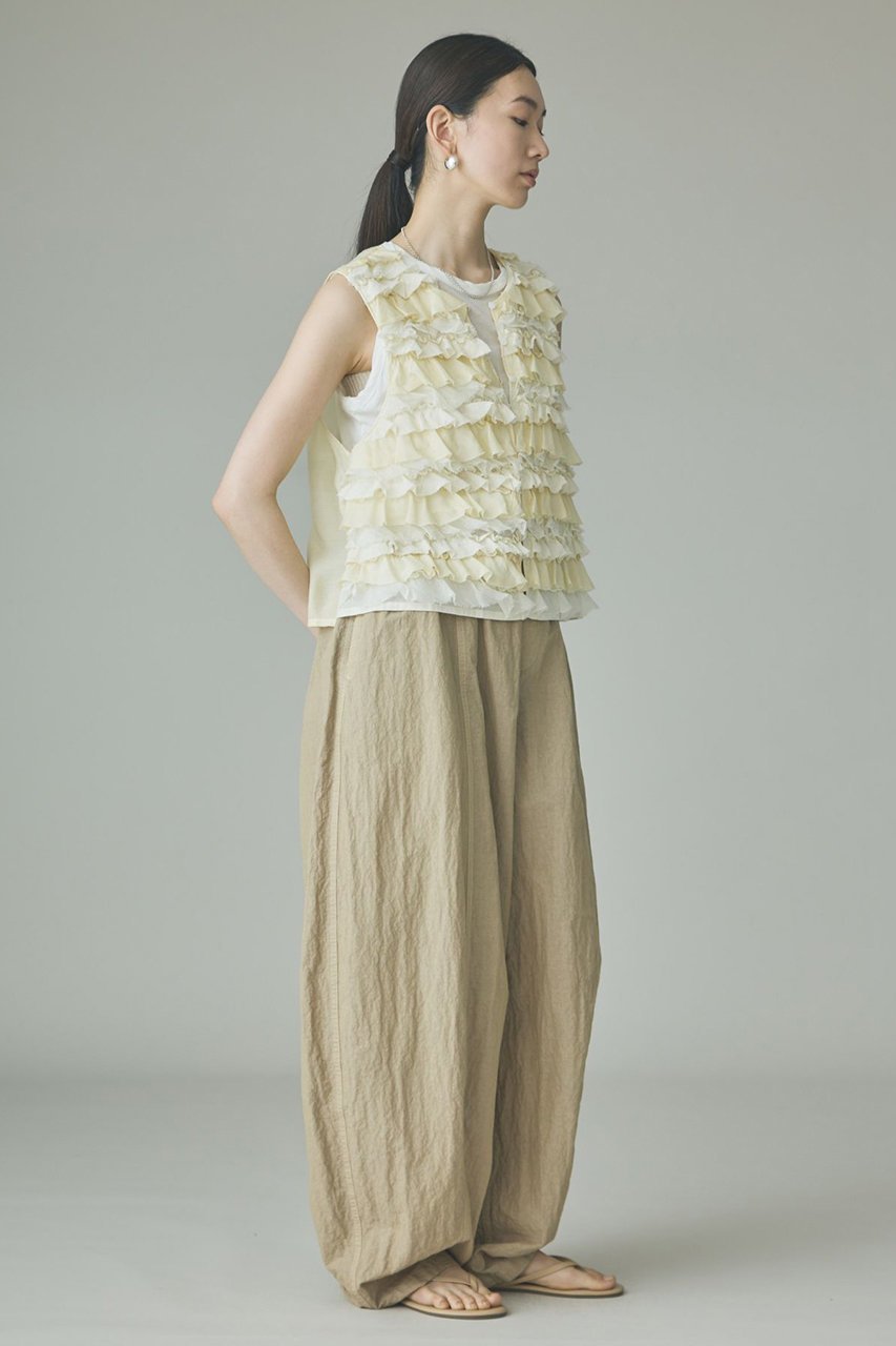 【カレンソロジー/Curensology】のミルフィーユノースリーブブラウス 人気、トレンドファッション・服の通販 founy(ファニー) 　ファッション　Fashion　レディースファッション　Fashion for Women　トップス・カットソー　Cut & Sew Tops　キャミソール&ノースリーブ　Camisoles & Sleeveless Tops　シャツ・ブラウス・オフィスカジュアル　Elegant Blouses & Button-Ups　アクセサリー　Fashion Accessories　インド　Indian Textile　オーガンジー　Organza Fabric　ヴィンテージ　Vintage Style　サテン　Satin, Glossy Fabric　シアー　Sheer, See-Through　シルク　Silk, 100% Silk　ストライプ　Stripe, Striped Pattern　テクスチャー　Texture, Textured Fabric　ノースリーブ　Sleeveless, No-Sleeve　バランス　Balance, Style Balance　フリル　Frill, Ruffle　フロント　Front, Front Design　ベスト　Vest, Waistcoat　ミックス　Mix, Mixed Style　おすすめ　Recommended / Our Picks　夏　Summer　新作・新入荷　New Arrivals / New In　other-6|ID: prp329100004963316 ipo3291000000037233843