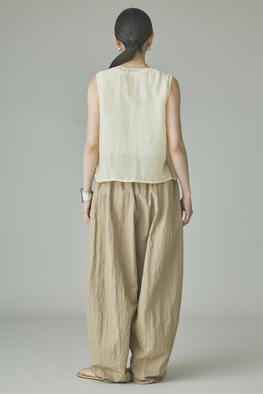 【カレンソロジー/Curensology】のミルフィーユノースリーブブラウス 人気、トレンドファッション・服の通販 founy(ファニー) 　ファッション　Fashion　レディースファッション　Fashion for Women　トップス・カットソー　Cut & Sew Tops　キャミソール&ノースリーブ　Camisoles & Sleeveless Tops　シャツ・ブラウス・オフィスカジュアル　Elegant Blouses & Button-Ups　アクセサリー　Fashion Accessories　インド　Indian Textile　オーガンジー　Organza Fabric　ヴィンテージ　Vintage Style　サテン　Satin, Glossy Fabric　シアー　Sheer, See-Through　シルク　Silk, 100% Silk　ストライプ　Stripe, Striped Pattern　テクスチャー　Texture, Textured Fabric　ノースリーブ　Sleeveless, No-Sleeve　バランス　Balance, Style Balance　フリル　Frill, Ruffle　フロント　Front, Front Design　ベスト　Vest, Waistcoat　ミックス　Mix, Mixed Style　おすすめ　Recommended / Our Picks　夏　Summer　新作・新入荷　New Arrivals / New In　other-7|ID: prp329100004963316 ipo3291000000037233844