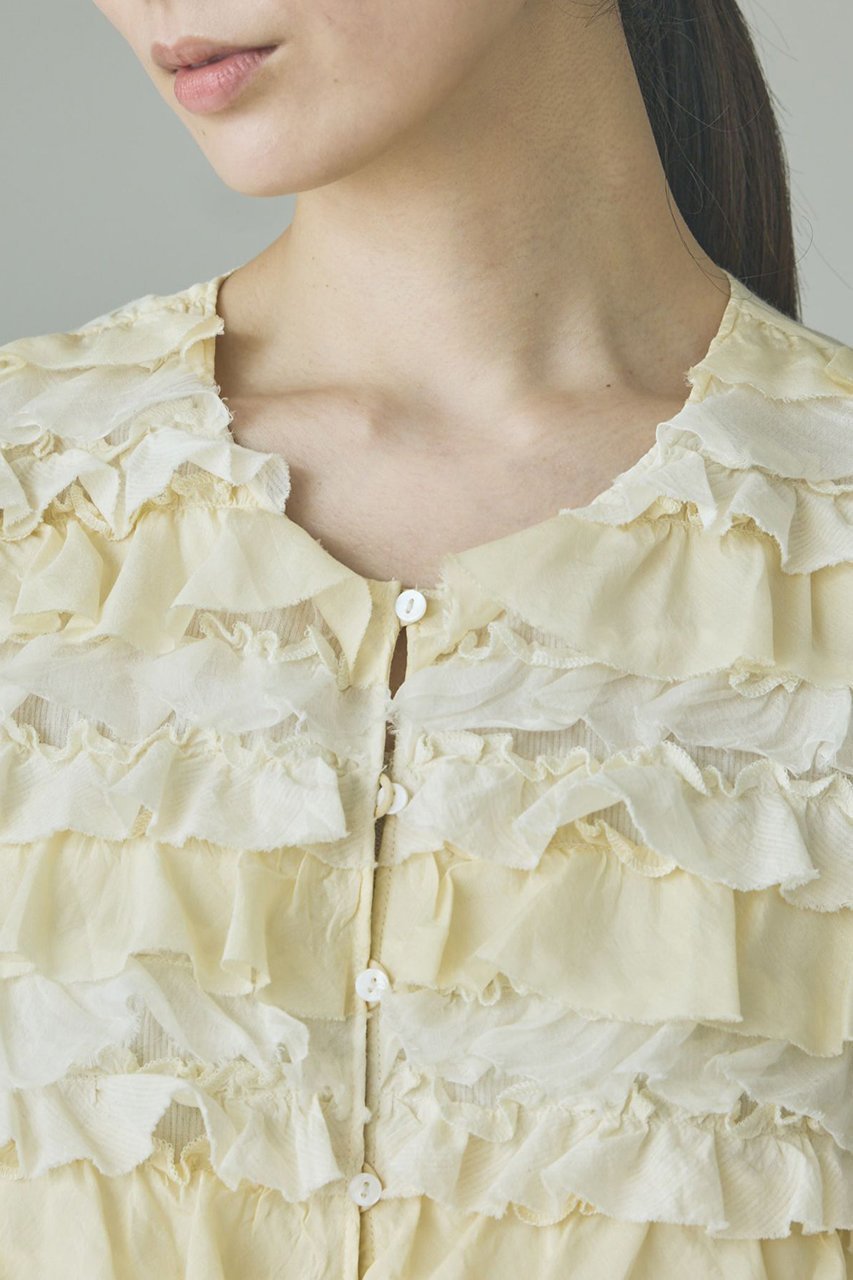 【カレンソロジー/Curensology】のミルフィーユノースリーブブラウス 人気、トレンドファッション・服の通販 founy(ファニー) 　ファッション　Fashion　レディースファッション　Fashion for Women　トップス・カットソー　Cut & Sew Tops　キャミソール&ノースリーブ　Camisoles & Sleeveless Tops　シャツ・ブラウス・オフィスカジュアル　Elegant Blouses & Button-Ups　アクセサリー　Fashion Accessories　インド　Indian Textile　オーガンジー　Organza Fabric　ヴィンテージ　Vintage Style　サテン　Satin, Glossy Fabric　シアー　Sheer, See-Through　シルク　Silk, 100% Silk　ストライプ　Stripe, Striped Pattern　テクスチャー　Texture, Textured Fabric　ノースリーブ　Sleeveless, No-Sleeve　バランス　Balance, Style Balance　フリル　Frill, Ruffle　フロント　Front, Front Design　ベスト　Vest, Waistcoat　ミックス　Mix, Mixed Style　おすすめ　Recommended / Our Picks　夏　Summer　新作・新入荷　New Arrivals / New In　other-8|ID: prp329100004963316 ipo3291000000037233845