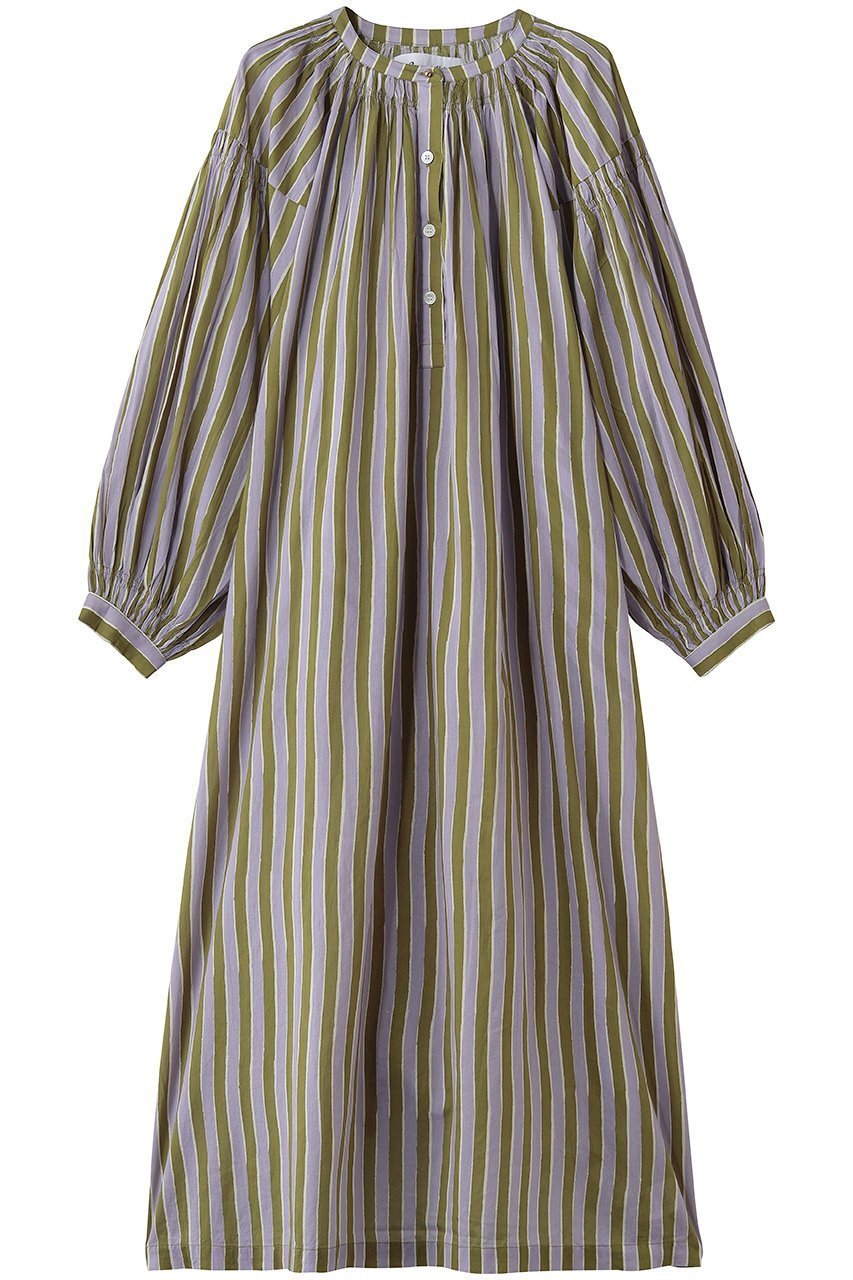 【エリオポール/heliopole】の【SARA MALLIKA】コットンウェーブストライプカフタンワンピース 人気、トレンドファッション・服の通販 founy(ファニー) 　ファッション　Fashion　レディースファッション　Fashion for Women　ワンピース　Dresses　チュニック　Tunic Tops & Dresses　チュニック　Tunic, Long Top　リラックス　Relax, Relaxed Fit　ロング　Long, Long-Length　夏　Summer　新作・新入荷　New Arrivals / New In　 other-1|ID: prp329100004963323 ipo3291000000037233885
