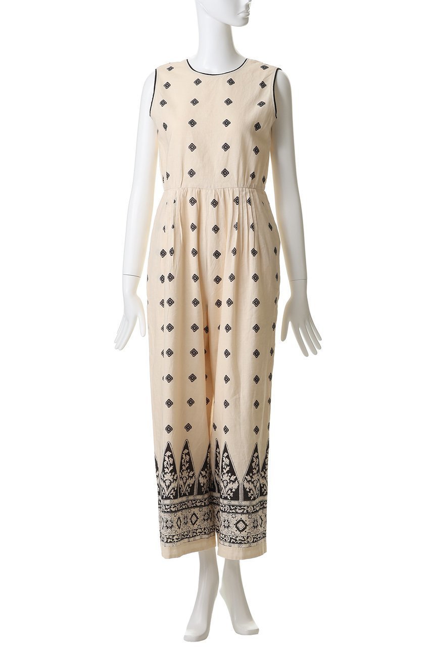 【エリオポール/heliopole】の【SARA MALLIKA】ZIGZAG フラワーオールインワン 人気、トレンドファッション・服の通販 founy(ファニー) 　ファッション　Fashion　レディースファッション　Fashion for Women　パンツ　Pants & Trousers　サンダル　Sandals, Summer Shoes　フラット　Flat, Flat Shoes　フラワー　Flower, Floral　ボヘミアン　Bohemian, Ethnic Style　ラグジュアリー　Luxury, Elegant　夏　Summer　新作・新入荷　New Arrivals / New In　other-2|ID: prp329100004963324 ipo3291000000037233893