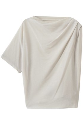【エリオポール/heliopole】 【HAKUJI】クレープジャージーアシメTシャツ人気、トレンドファッション・服の通販 founy(ファニー) ファッション Fashion レディースファッション Fashion for Women トップス・カットソー Cut & Sew Tops シャツ・ブラウス・オフィスカジュアル Elegant Blouses & Button-Ups ロングTシャツ・Tシャツ Longline T-Shirts & Tees カットソー・ベーシックTシャツ Cut-and-Sewn Tops / Stretch Tees & Basics アシンメトリー Asymmetrical Style シアー Sheer, See-Through ショート Short, Short Length スラックス Slacks, Dress Pants スリーブ Sleeve, Long Sleeve / Short Sleeve デニム Denim, Jeans Material 夏 Summer 新作・新入荷 New Arrivals / New In 春 Spring S/S・春夏 SS, Spring/Summer, Warm Season |ID:prp329100004963328