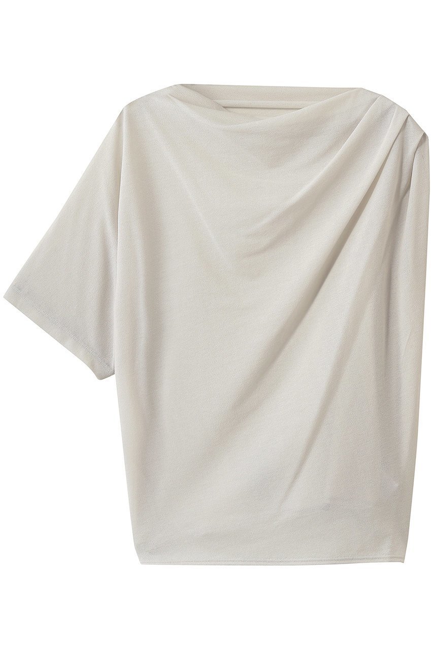 【エリオポール/heliopole】の【HAKUJI】クレープジャージーアシメTシャツ 人気、トレンドファッション・服の通販 founy(ファニー) 　ファッション　Fashion　レディースファッション　Fashion for Women　トップス・カットソー　Cut & Sew Tops　シャツ・ブラウス・オフィスカジュアル　Elegant Blouses & Button-Ups　ロングTシャツ・Tシャツ　Longline T-Shirts & Tees　カットソー・ベーシックTシャツ　Cut-and-Sewn Tops / Stretch Tees & Basics　アシンメトリー　Asymmetrical Style　シアー　Sheer, See-Through　ショート　Short, Short Length　スラックス　Slacks, Dress Pants　スリーブ　Sleeve, Long Sleeve / Short Sleeve　デニム　Denim, Jeans Material　夏　Summer　新作・新入荷　New Arrivals / New In　春　Spring　S/S・春夏　SS, Spring/Summer, Warm Season　 other-1|ID: prp329100004963328 ipo3291000000037233916