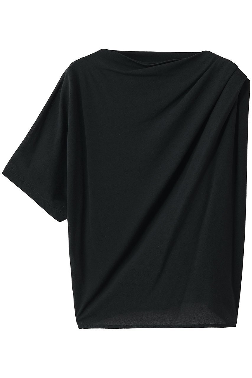 【エリオポール/heliopole】の【HAKUJI】クレープジャージーアシメTシャツ インテリア・キッズ・メンズ・レディースファッション・服の通販 founy(ファニー) 　ファッション　Fashion　レディースファッション　Fashion for Women　トップス・カットソー　Cut & Sew Tops　シャツ・ブラウス・オフィスカジュアル　Elegant Blouses & Button-Ups　ロングTシャツ・Tシャツ　Longline T-Shirts & Tees　カットソー・ベーシックTシャツ　Cut-and-Sewn Tops / Stretch Tees & Basics　アシンメトリー　Asymmetrical Style　シアー　Sheer, See-Through　ショート　Short, Short Length　スラックス　Slacks, Dress Pants　スリーブ　Sleeve, Long Sleeve / Short Sleeve　デニム　Denim, Jeans Material　夏　Summer　新作・新入荷　New Arrivals / New In　春　Spring　S/S・春夏　SS, Spring/Summer, Warm Season　チャコールグレー|ID: prp329100004963328 ipo3291000000037233918