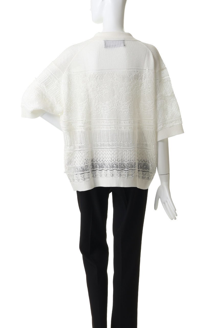 【エリオポール/heliopole】の【boussole】ハーフスリーブレースカーディガン 人気、トレンドファッション・服の通販 founy(ファニー) 　ファッション　Fashion　レディースファッション　Fashion for Women　トップス・カットソー　Cut & Sew Tops　ニット　Knit Tops & Sweaters　カーディガン・羽織り　Layered Style Cardigans　カーディガン　Cardigan, Knitwear　スマート　Smart, Elegant　スリーブ　Sleeve, Long Sleeve / Short Sleeve　リゾート　Resort, Vacation Style　リラックス　Relax, Relaxed Fit　レース　Lace, Lace Fabric　エレガント 上品　Elegant　夏　Summer　新作・新入荷　New Arrivals / New In　other-4|ID: prp329100004963330 ipo3291000000037233935