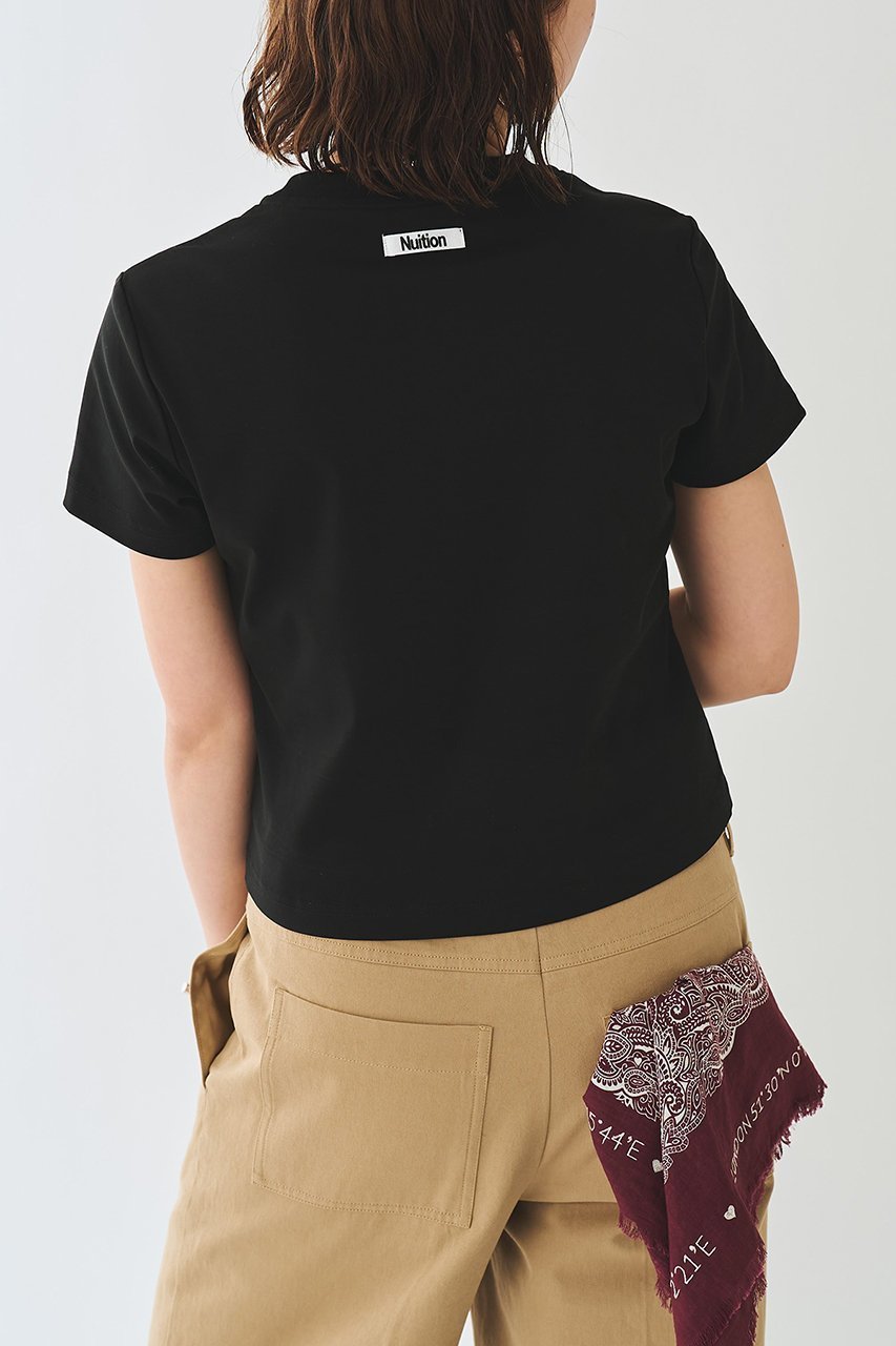 【ウィムガゼット/Whim Gazette】の【Nuition】Nuition TEE 人気、トレンドファッション・服の通販 founy(ファニー) 　ファッション　Fashion　レディースファッション　Fashion for Women　トップス・カットソー　Cut & Sew Tops　シャツ・ブラウス・オフィスカジュアル　Elegant Blouses & Button-Ups　ロングTシャツ・Tシャツ　Longline T-Shirts & Tees　カットソー・ベーシックTシャツ　Cut-and-Sewn Tops / Stretch Tees & Basics　インナー　Innerwear　コンパクト　Compact, Small Size　ショート　Short, Short Length　シンプル　Simple, Minimal　スリーブ　Sleeve, Long Sleeve / Short Sleeve　バランス　Balance, Style Balance　ボトム　Bottoms, Lower Wear　ワイド　Wide, Wide Fit　新作・新入荷　New Arrivals / New In　other-4|ID: prp329100004963332 ipo3291000000037233951