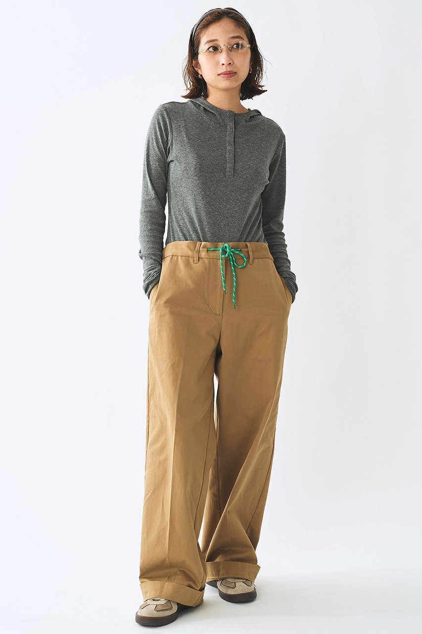 【ウィムガゼット/Whim Gazette】の【Nuition】ドロストチノパンツ 人気、トレンドファッション・服の通販 founy(ファニー) 　ファッション　Fashion　レディースファッション　Fashion for Women　パンツ　Pants & Trousers　センター　Center, Center Line　ドローコード　Drawcord, Drawstring Cord　定番　Standard, Basic Item　新作・新入荷　New Arrivals / New In　other-2|ID: prp329100004963336 ipo3291000000037233985