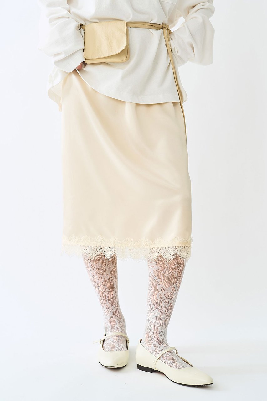 【ウィムガゼット/Whim Gazette】の【Nuition】サテンレーススカート 人気、トレンドファッション・服の通販 founy(ファニー) 　ファッション　Fashion　レディースファッション　Fashion for Women　スカート　Skirts　おすすめ　Recommended / Our Picks　レース　Lace, Lace Fabric　新作・新入荷　New Arrivals / New In　 other-1|ID: prp329100004963338 ipo3291000000037233999