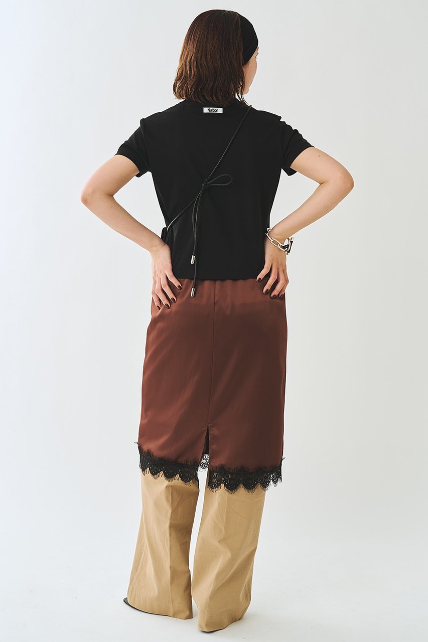 【ウィムガゼット/Whim Gazette】の【Nuition】サテンレーススカート 人気、トレンドファッション・服の通販 founy(ファニー) 　ファッション　Fashion　レディースファッション　Fashion for Women　スカート　Skirts　おすすめ　Recommended / Our Picks　レース　Lace, Lace Fabric　新作・新入荷　New Arrivals / New In　other-4|ID: prp329100004963338 ipo3291000000037234004