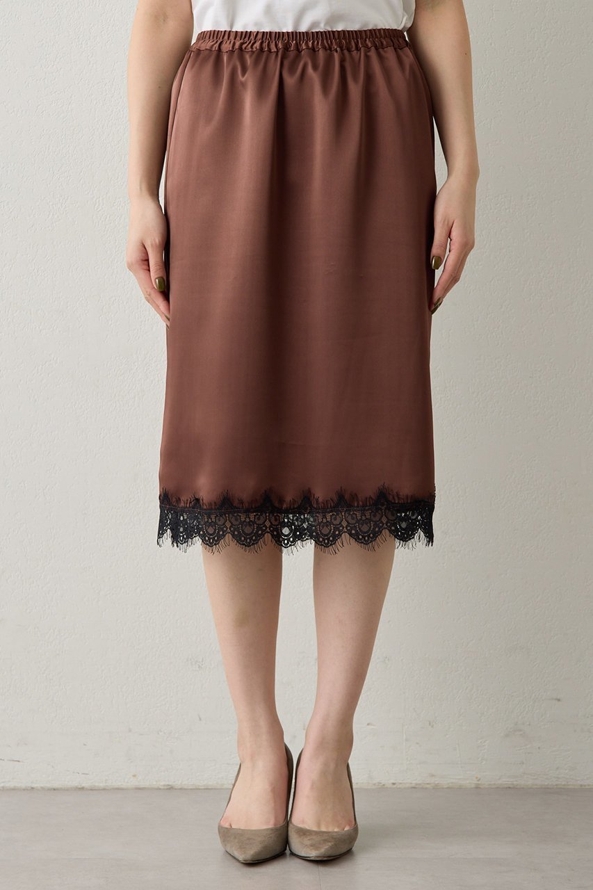 【ウィムガゼット/Whim Gazette】の【Nuition】サテンレーススカート 人気、トレンドファッション・服の通販 founy(ファニー) 　ファッション　Fashion　レディースファッション　Fashion for Women　スカート　Skirts　おすすめ　Recommended / Our Picks　レース　Lace, Lace Fabric　新作・新入荷　New Arrivals / New In　other-7|ID: prp329100004963338 ipo3291000000037234007