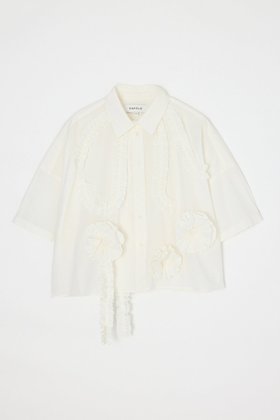 【エンフォルド/ENFOLD】 【5/1 12:00販売開始】FRILL-BODY SHIRT人気、トレンドファッション・服の通販 founy(ファニー) ファッション Fashion レディースファッション Fashion for Women トップス・カットソー Cut & Sew Tops シャツ・ブラウス・オフィスカジュアル Elegant Blouses & Button-Ups ショート Short, Short Length スリーブ Sleeve, Long Sleeve / Short Sleeve ブロード Broadcloth, Fine Cotton モチーフ Motif, Design Theme 新作・新入荷 New Arrivals / New In |ID:prp329100004963343