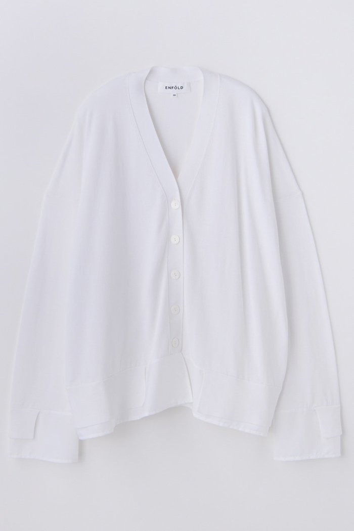【エンフォルド/ENFOLD】の【5/1 12:00販売開始】FABRIC DOCKING CARDIGAN インテリア・キッズ・メンズ・レディースファッション・服の通販 founy(ファニー) https://founy.com/ ファッション Fashion レディースファッション Fashion for Women トップス・カットソー Cut & Sew Tops ニット Knit Tops & Sweaters カーディガン・羽織り Layered Style Cardigans なめらか Smooth, Silky Texture カーディガン Cardigan, Knitwear シアー Sheer, See-Through ドッキング Docking, Mixed Material 新作・新入荷 New Arrivals / New In |ID: prp329100004963347 ipo3291000000037234050