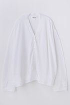 【エンフォルド/ENFOLD】の【5/1 12:00販売開始】FABRIC DOCKING CARDIGAN 人気、トレンドファッション・服の通販 founy(ファニー) ファッション Fashion レディースファッション Fashion for Women トップス・カットソー Cut & Sew Tops ニット Knit Tops & Sweaters カーディガン・羽織り Layered Style Cardigans なめらか Smooth, Silky Texture カーディガン Cardigan, Knitwear シアー Sheer, See-Through ドッキング Docking, Mixed Material 新作・新入荷 New Arrivals / New In thumbnail ホワイト|ID: prp329100004963347 ipo3291000000037234051