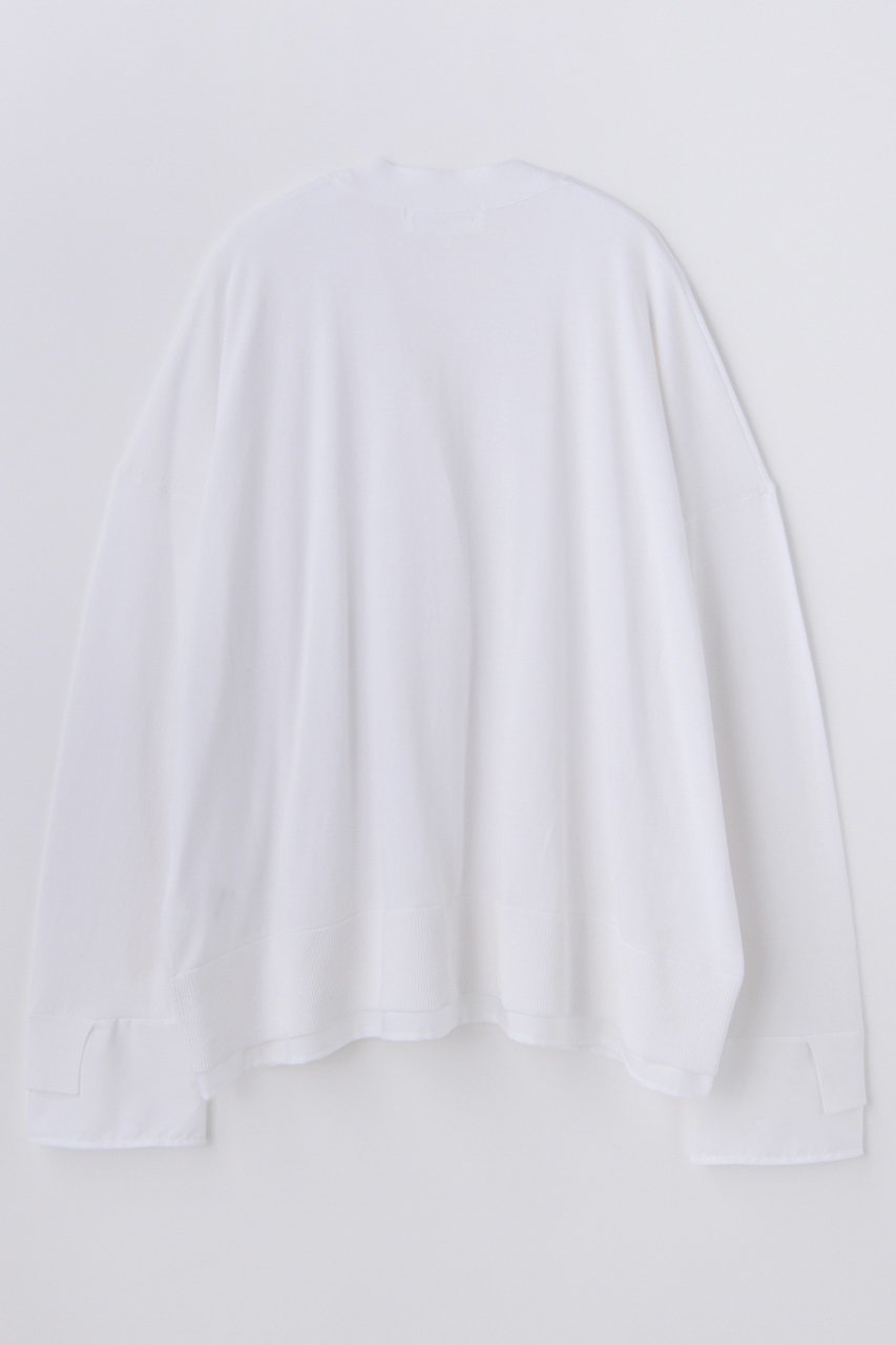 【エンフォルド/ENFOLD】の【5/1 12:00販売開始】FABRIC DOCKING CARDIGAN 人気、トレンドファッション・服の通販 founy(ファニー) 　ファッション　Fashion　レディースファッション　Fashion for Women　トップス・カットソー　Cut & Sew Tops　ニット　Knit Tops & Sweaters　カーディガン・羽織り　Layered Style Cardigans　なめらか　Smooth, Silky Texture　カーディガン　Cardigan, Knitwear　シアー　Sheer, See-Through　ドッキング　Docking, Mixed Material　新作・新入荷　New Arrivals / New In　other-2|ID: prp329100004963347 ipo3291000000037234054