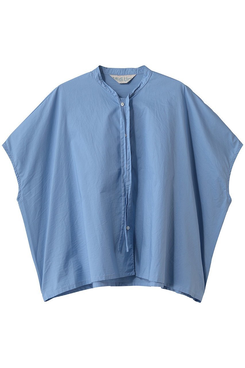 【ミディウミ/MidiUmi】のbow-tie wide shirt シャツ インテリア・キッズ・メンズ・レディースファッション・服の通販 founy(ファニー) 　ファッション　Fashion　レディースファッション　Fashion for Women　トップス・カットソー　Cut & Sew Tops　シャツ・ブラウス・オフィスカジュアル　Elegant Blouses & Button-Ups　ショート　Short, Short Length　スリーブ　Sleeve, Long Sleeve / Short Sleeve　タイプライター　Typewriter Fabric, Crisp Cotton　ワイド　Wide, Wide Fit　新作・新入荷　New Arrivals / New In　blueA|ID: prp329100004963349 ipo3291000000037234066