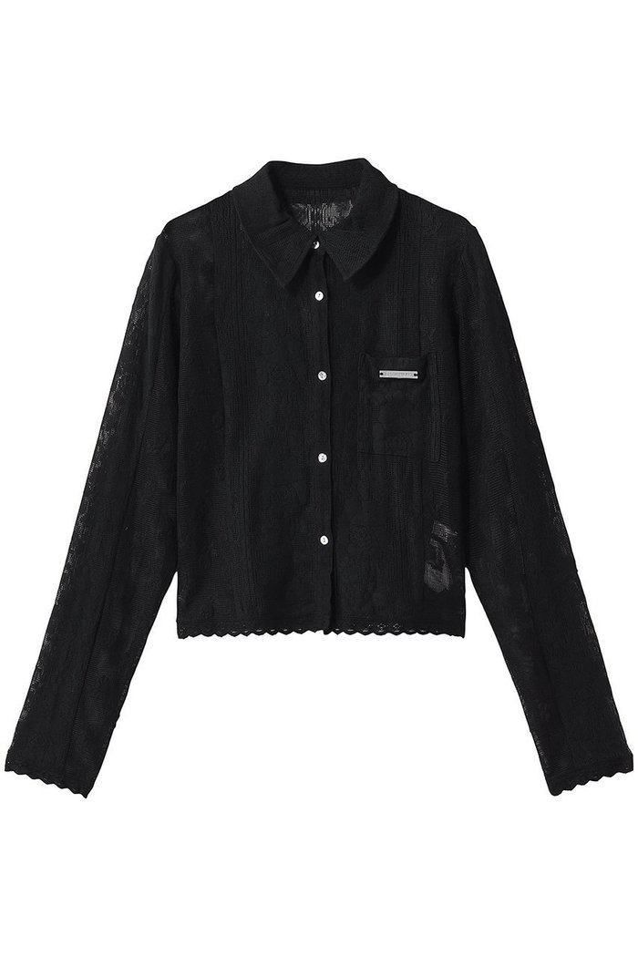 【プランク プロジェクト/PRANK PROJECT】のクロシェレースシャツ インテリア・キッズ・メンズ・レディースファッション・服の通販 founy(ファニー) https://founy.com/ ファッション Fashion レディースファッション Fashion for Women トップス・カットソー Cut & Sew Tops シャツ・ブラウス・オフィスカジュアル Elegant Blouses & Button-Ups インナー Innerwear コンパクト Compact, Small Size シアー Sheer, See-Through スリーブ Sleeve, Long Sleeve / Short Sleeve フラワー Flower, Floral レース Lace, Lace Fabric ロング Long, Long-Length 新作・新入荷 New Arrivals / New In |ID: prp329100004963354 ipo3291000000037234107