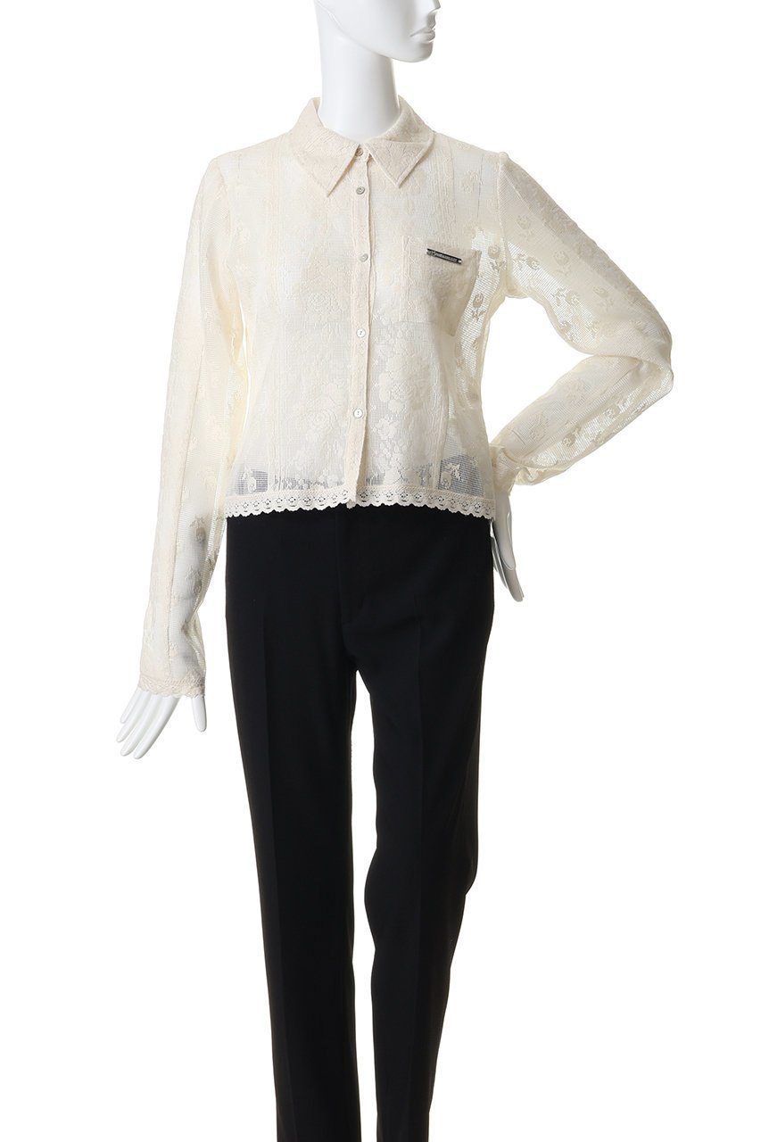 【プランク プロジェクト/PRANK PROJECT】のクロシェレースシャツ 人気、トレンドファッション・服の通販 founy(ファニー) 　ファッション　Fashion　レディースファッション　Fashion for Women　トップス・カットソー　Cut & Sew Tops　シャツ・ブラウス・オフィスカジュアル　Elegant Blouses & Button-Ups　インナー　Innerwear　コンパクト　Compact, Small Size　シアー　Sheer, See-Through　スリーブ　Sleeve, Long Sleeve / Short Sleeve　フラワー　Flower, Floral　レース　Lace, Lace Fabric　ロング　Long, Long-Length　新作・新入荷　New Arrivals / New In　other-2|ID: prp329100004963354 ipo3291000000037234110