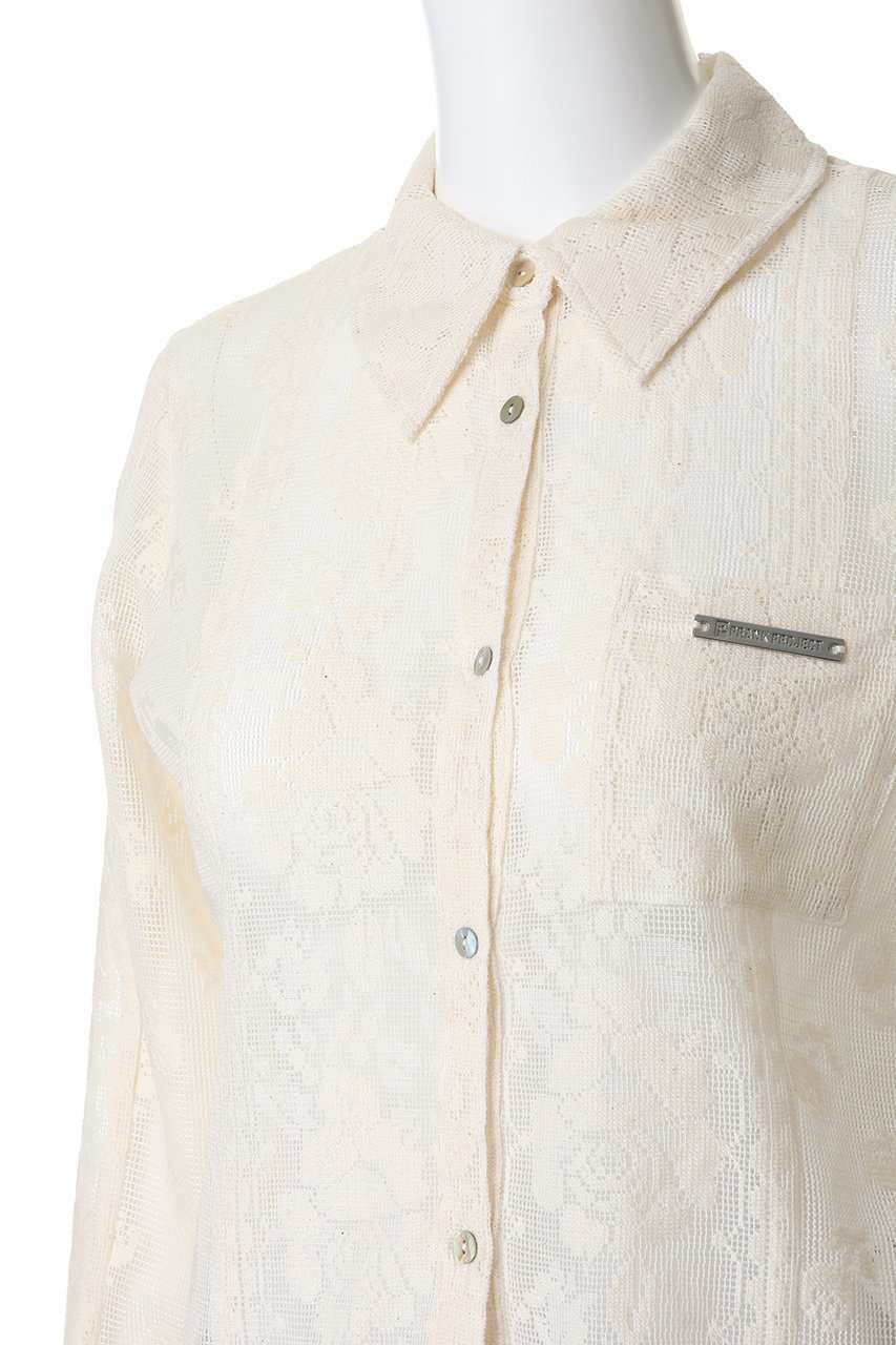 【プランク プロジェクト/PRANK PROJECT】のクロシェレースシャツ 人気、トレンドファッション・服の通販 founy(ファニー) 　ファッション　Fashion　レディースファッション　Fashion for Women　トップス・カットソー　Cut & Sew Tops　シャツ・ブラウス・オフィスカジュアル　Elegant Blouses & Button-Ups　インナー　Innerwear　コンパクト　Compact, Small Size　シアー　Sheer, See-Through　スリーブ　Sleeve, Long Sleeve / Short Sleeve　フラワー　Flower, Floral　レース　Lace, Lace Fabric　ロング　Long, Long-Length　新作・新入荷　New Arrivals / New In　other-5|ID: prp329100004963354 ipo3291000000037234113