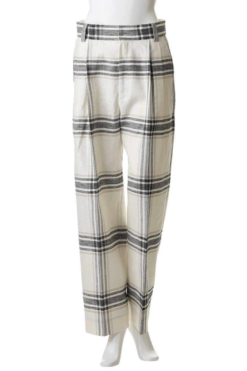 【アンビラン/unbilanc】のリネンチェックローラマイルストークパンツ 人気、トレンドファッション・服の通販 founy(ファニー) 　ファッション　Fashion　レディースファッション　Fashion for Women　パンツ　Pants & Trousers　チェック　Check, Plaid, Tartan　テーパード　Tapered, Tapered Pants　フロント　Front, Front Design　リネン　Linen, Linen Fabric　エレガント 上品　Elegant　夏　Summer　新作・新入荷　New Arrivals / New In　other-2|ID: prp329100004963364 ipo3291000000037234174