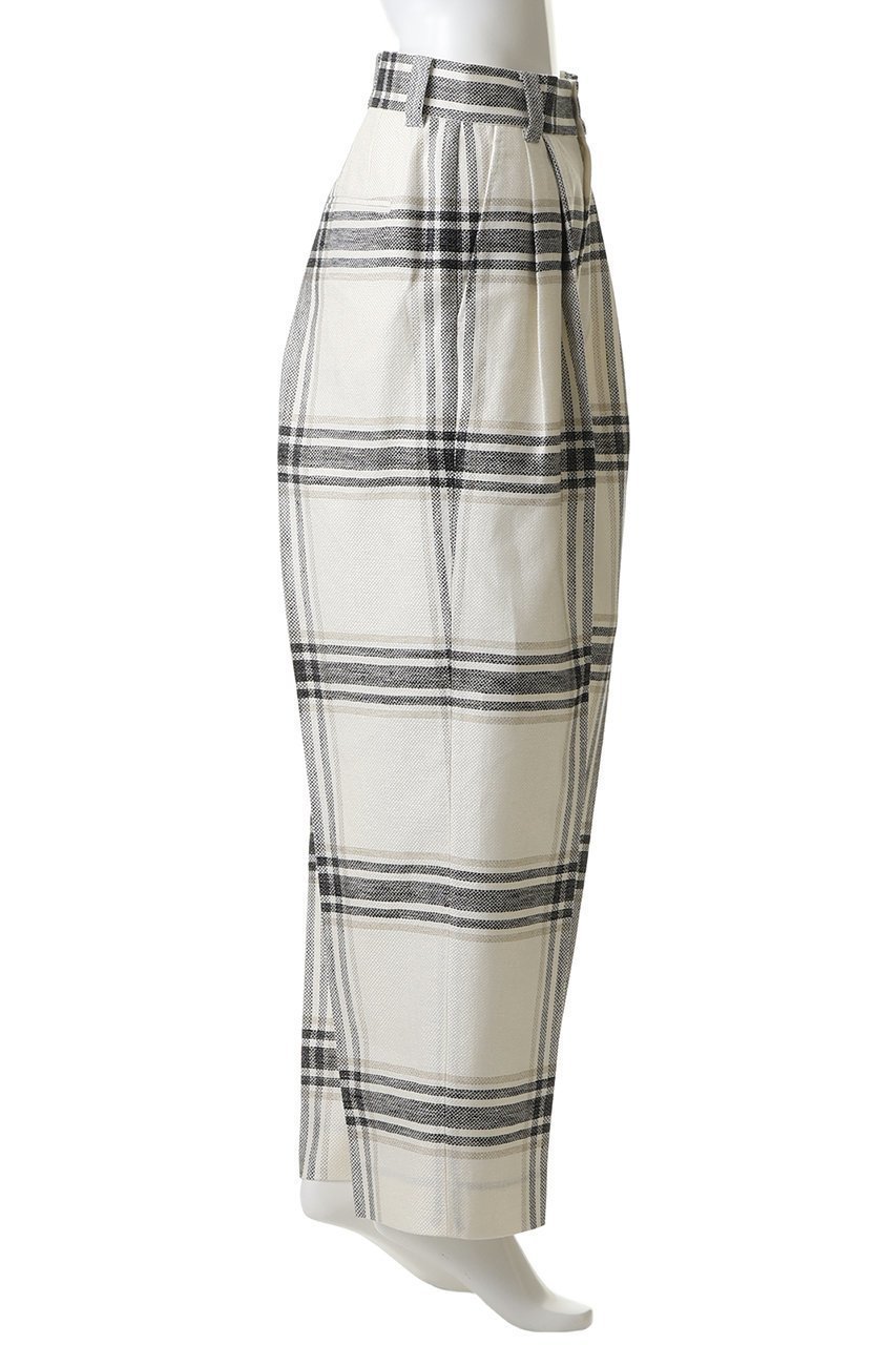 【アンビラン/unbilanc】のリネンチェックローラマイルストークパンツ 人気、トレンドファッション・服の通販 founy(ファニー) 　ファッション　Fashion　レディースファッション　Fashion for Women　パンツ　Pants & Trousers　チェック　Check, Plaid, Tartan　テーパード　Tapered, Tapered Pants　フロント　Front, Front Design　リネン　Linen, Linen Fabric　エレガント 上品　Elegant　夏　Summer　新作・新入荷　New Arrivals / New In　other-3|ID: prp329100004963364 ipo3291000000037234175