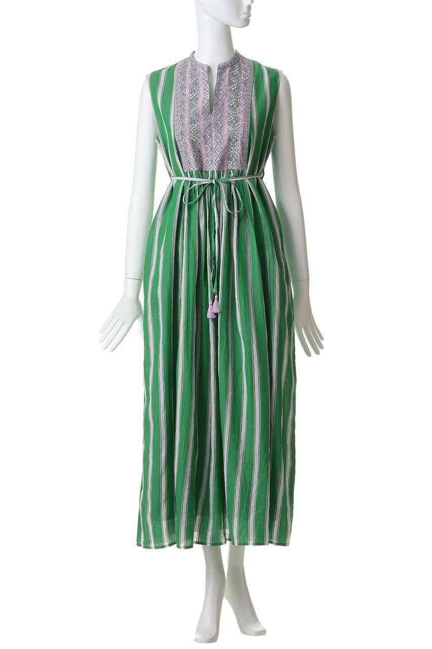 【ティアラ/Tiara】の《別注》【ne Quittez pas】ワンピース 大人の最旬トレンドファッション＆コーディネート founy(ファウニー) 　ファッション　Fashion　レディースファッション　Fashion for Women　ワンピース　Dresses　チュニック　Tunic Tops & Dresses　ストライプ　Stripe, Striped Pattern　スマート　Smart, Elegant　チュニック　Tunic, Long Top　フリンジ　Fringe, Tassel　ポケット　Pocket, Pocket Detail　モダン　Modern, Contemporary　ロング　Long, Long-Length　別注　Limited Edition, Custom Order　新作・新入荷　New Arrivals / New In　other-2|ID: prp329100004963388 ipo3291000000037234330