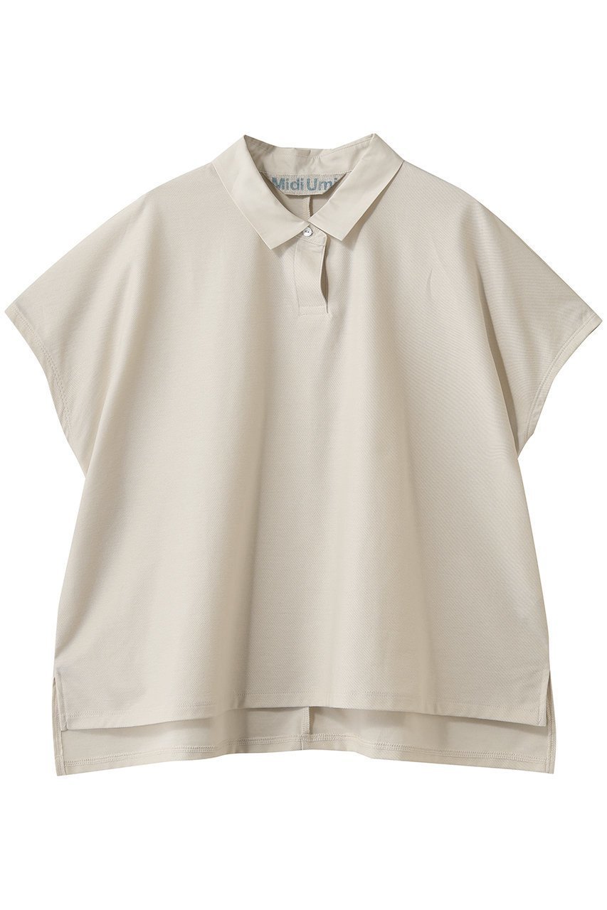【ミディウミ/MidiUmi】のpolo N/S P/O プルオーバー インテリア・キッズ・メンズ・レディースファッション・服の通販 founy(ファニー) 　ファッション　Fashion　レディースファッション　Fashion for Women　トップス・カットソー　Cut & Sew Tops　シャツ・ブラウス・オフィスカジュアル　Elegant Blouses & Button-Ups　カジュアルプルオーバー・ニットトップス　Pullovers & Knit Tops / Casual Pullovers　ショート　Short, Short Length　シンプル　Simple, Minimal　スリーブ　Sleeve, Long Sleeve / Short Sleeve　新作・新入荷　New Arrivals / New In　beige|ID: prp329100004963389 ipo3291000000037234346