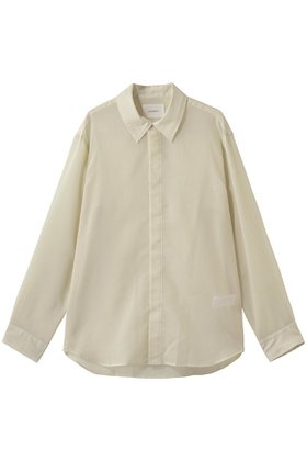 【ミディウミソリッド/MIDIUMISOLID / MEN】の【MEN】sheer stripe shirt シャツ 大人の最旬トレンドファッション＆コーディネート founy(ファウニー) ファッション Fashion メンズファッション Fashion for Men なめらか Smooth, Silky Texture インナー Innerwear シアー Sheer, See-Through ストライプ Stripe, Striped Pattern スリーブ Sleeve, Long Sleeve / Short Sleeve ボックス Boxy, Box Shape ロング Long, Long-Length 新作・新入荷 New Arrivals / New In |ID:prp329100004963400