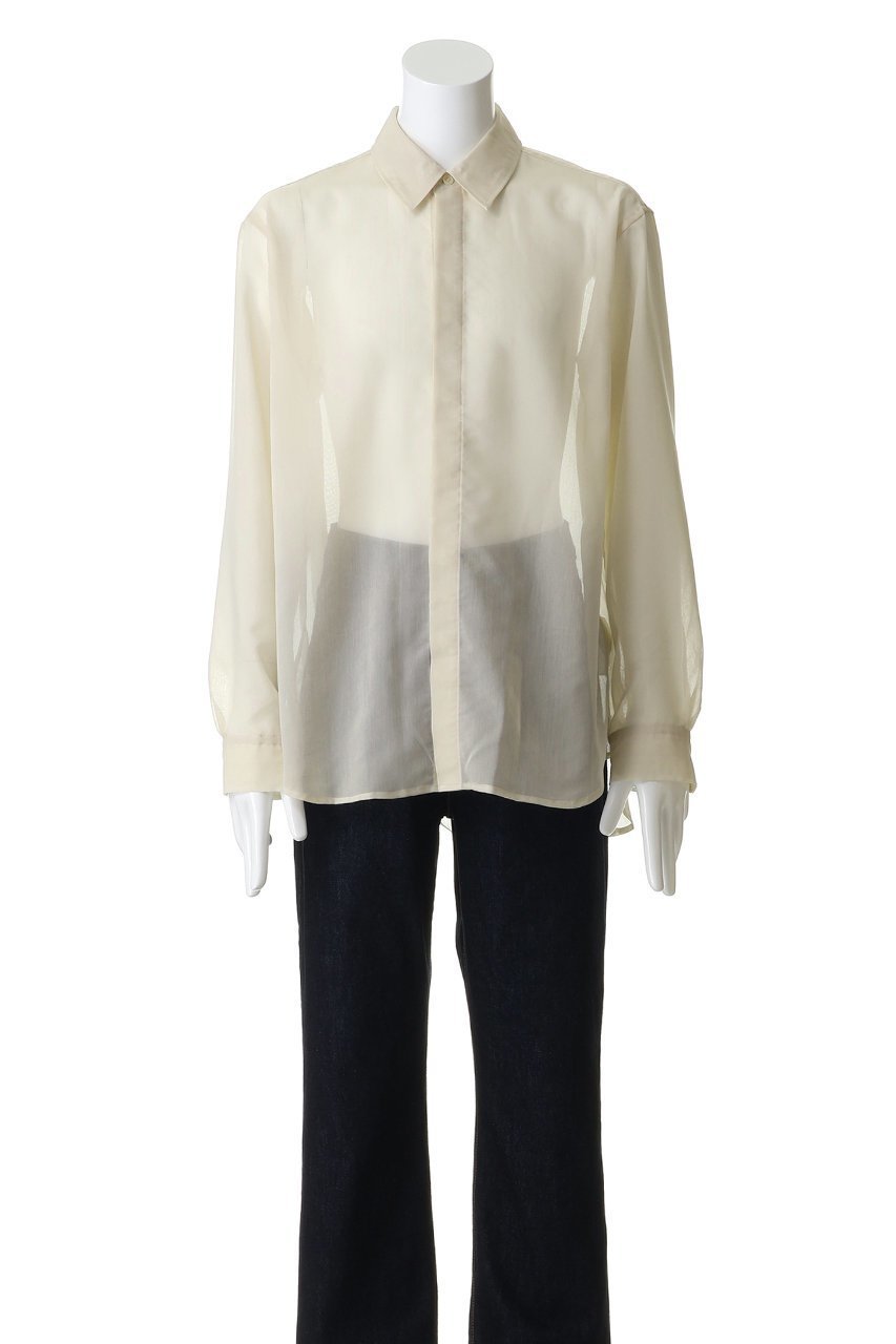 【ミディウミソリッド/MIDIUMISOLID / MEN】の【MEN】sheer stripe shirt シャツ 大人の最旬トレンドファッション＆コーディネート founy(ファウニー) 　ファッション　Fashion　メンズファッション　Fashion for Men　なめらか　Smooth, Silky Texture　インナー　Innerwear　シアー　Sheer, See-Through　ストライプ　Stripe, Striped Pattern　スリーブ　Sleeve, Long Sleeve / Short Sleeve　ボックス　Boxy, Box Shape　ロング　Long, Long-Length　新作・新入荷　New Arrivals / New In　other-2|ID: prp329100004963400 ipo3291000000037234445