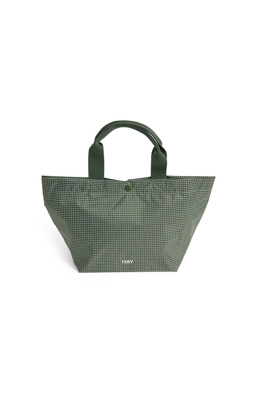 【ヘイ/HAY / GOODS】のGRID EVERYDAY BAG MINI インテリア・キッズ・メンズ・レディースファッション・服の通販 founy(ファニー) 　コンパクト　Compact, Small Size　スマート　Smart, Elegant　チェック　Check, Plaid, Tartan　新作・新入荷　New Arrivals / New In　ダークグリーン|ID: prp329100004963403 ipo3291000000037234464