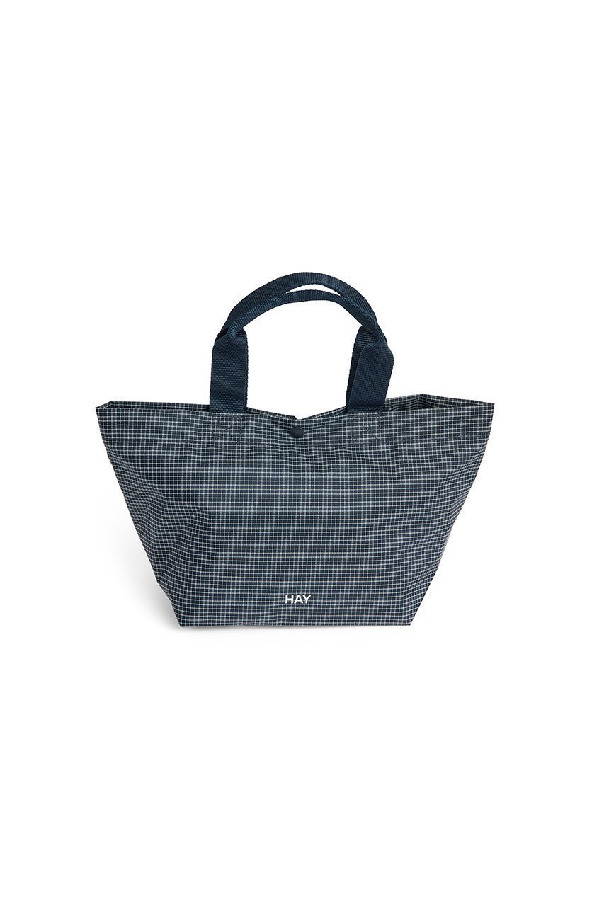 【ヘイ/HAY / GOODS】のGRID EVERYDAY BAG MINI インテリア・キッズ・メンズ・レディースファッション・服の通販 founy(ファニー) 　コンパクト　Compact, Small Size　スマート　Smart, Elegant　チェック　Check, Plaid, Tartan　新作・新入荷　New Arrivals / New In　ダークブルー|ID: prp329100004963403 ipo3291000000037234465