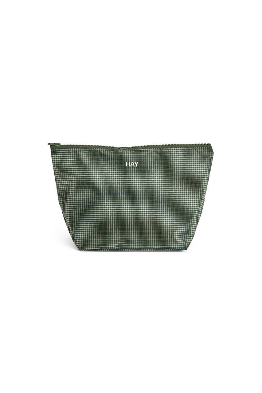 【ヘイ/HAY / GOODS】のGRID POUCH M インテリア・キッズ・メンズ・レディースファッション・服の通販 founy(ファニー) 　コンパクト　Compact, Small Size　シンプル　Simple, Minimal　チェック　Check, Plaid, Tartan　ポーチ　Pouch, Small Case　新作・新入荷　New Arrivals / New In　旅行　Travel　ダークグリーン|ID: prp329100004963420 ipo3291000000037234590