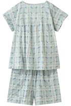 【キッドブルー/KID BLUE】のリップルチェックフラワー天竺パジャマ ペパーミント|ID: prp329100004963530 ipo3291000000037242372