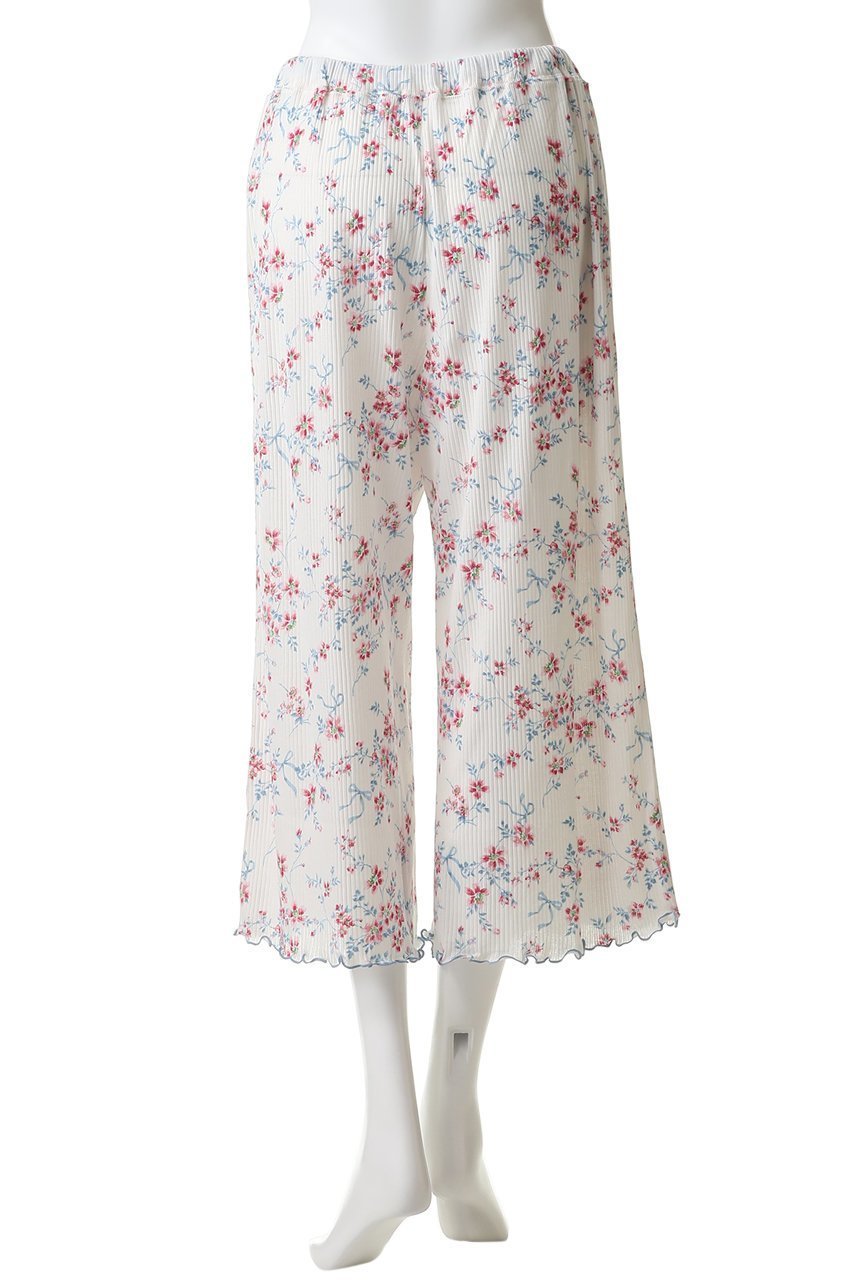 【キッドブルー/KID BLUE】のリブワイルドローズボトム 大人の最旬トレンドファッション＆コーディネート founy(ファウニー) 　ファッション　Fashion　レディースファッション　Fashion for Women　バランス　Balance, Style Balance　パジャマ　Pajamas, Sleepwear　ボトム　Bottoms, Lower Wear　ポケット　Pocket, Pocket Detail　リボン　Ribbon, Bow　ワイド　Wide, Wide Fit　新作・新入荷　New Arrivals / New In　other-4|ID: prp329100004963550 ipo3291000000037242477