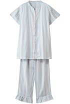 【キッドブルー/KID BLUE】の26CRサッカーストライプパジャマ サックス|ID: prp329100004963563 ipo3291000000037242556