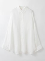 【ハー/HER.】のラミーテンセルオーバーシャツ 大人の最旬トレンドファッション＆コーディネート founy(ファウニー) ファッション Fashion レディースファッション Fashion for Women トップス・カットソー Cut & Sew Tops シャツ・ブラウス・オフィスカジュアル Elegant Blouses & Button-Ups シンプル Simple, Minimal スリーブ Sleeve, Long Sleeve / Short Sleeve ロング Long, Long-Length エレガント 上品 Elegant 定番 Standard, Basic Item 新作・新入荷 New Arrivals / New In |ID:prp329100004963618