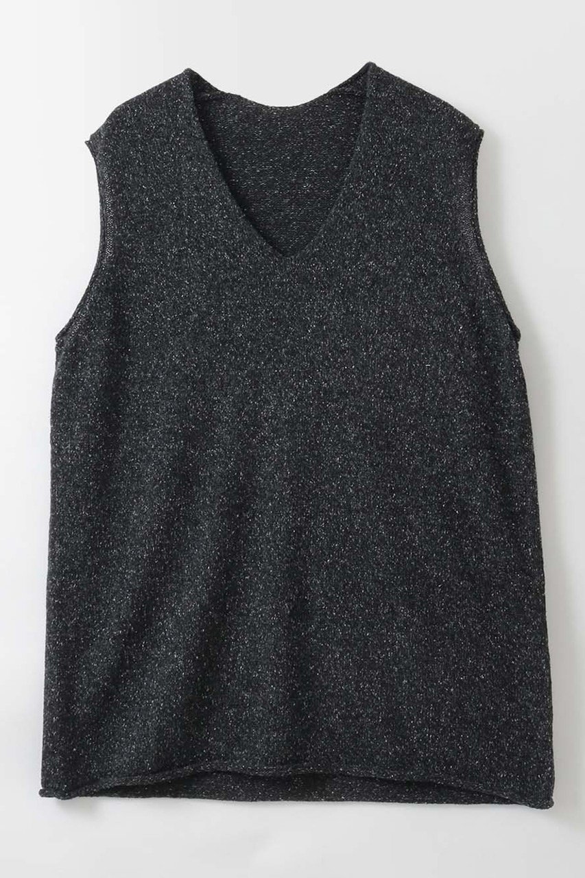 【ハー/HER.】のシルクブレンドペーパーヤーンVプルオーバー インテリア・キッズ・メンズ・レディースファッション・服の通販 founy(ファニー) 　ファッション　Fashion　レディースファッション　Fashion for Women　トップス・カットソー　Cut & Sew Tops　ニット　Knit Tops & Sweaters　カジュアルプルオーバー・ニットトップス　Pullovers & Knit Tops / Casual Pullovers　カットソー　Cut and Sewn Top　シルク　Silk, 100% Silk　新作・新入荷　New Arrivals / New In　チャコールグレー|ID: prp329100004963623 ipo3291000000037243067