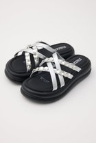 【スタッカート/STACCATO】のマペットフットベッドサンダル シルバー|ID: prp329100004963635 ipo3291000000037243146