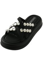 【スタッカート/STACCATO】のマペットフットベッドサンダル ブラック|ID: prp329100004963635 ipo3291000000037357984